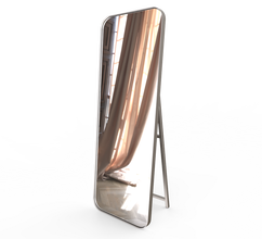 Дзеркало підлогове в металевій рамі Z Silver